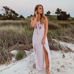 RedDress lilac maxi dress